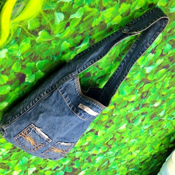 Meli-melo Blue Denim VintageTote Bag - Picture 5 of 9